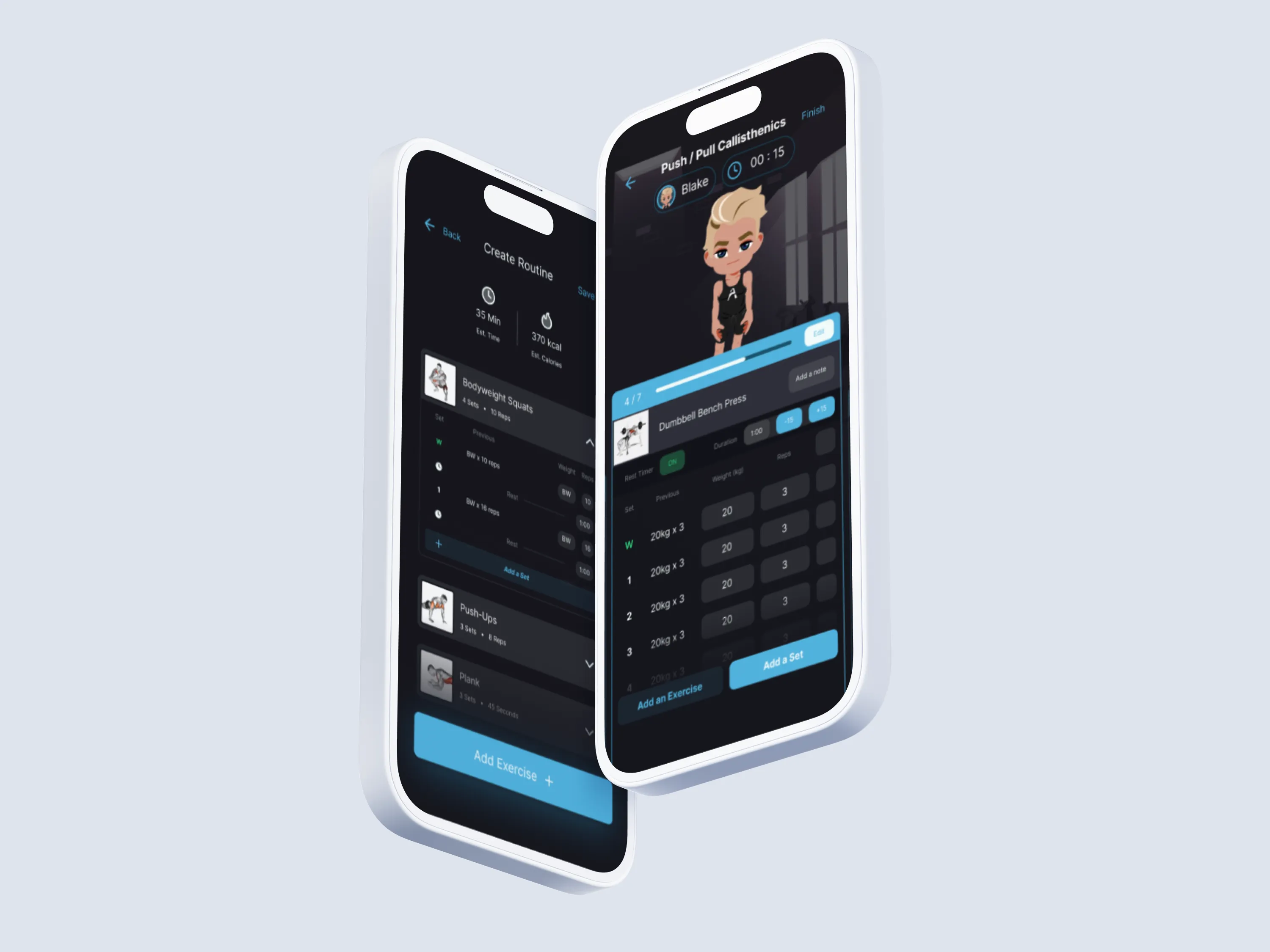 Key screens from the Avatone app