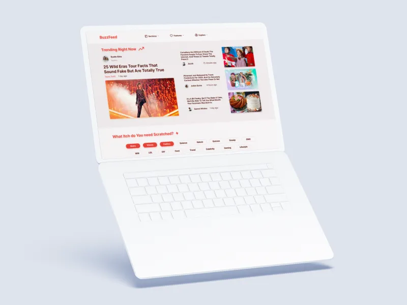 Buzzfeed UX Redesign