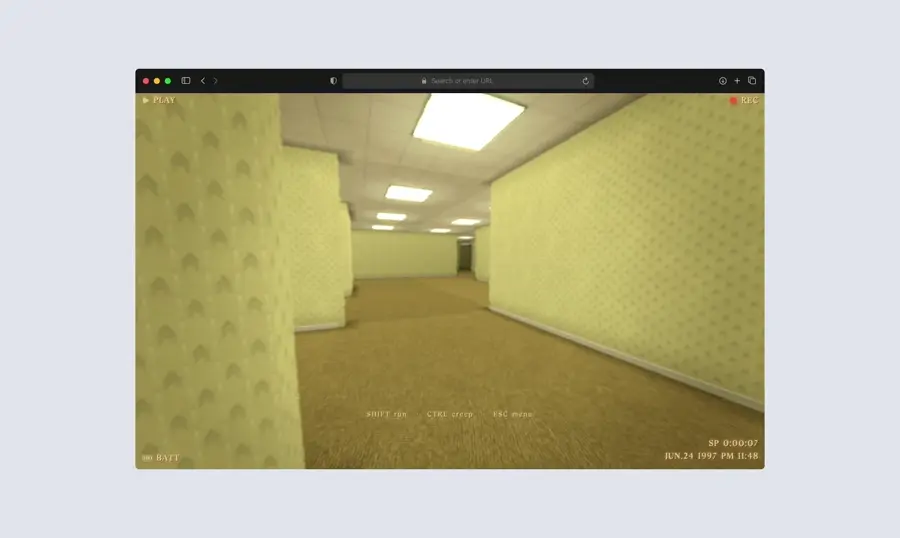 Backrooms-Inspired Web Game