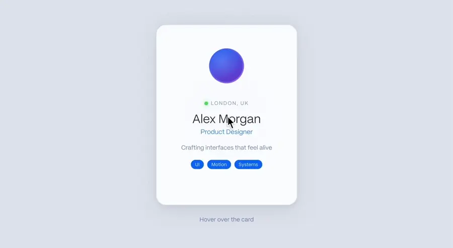 Hover Parallax Layers