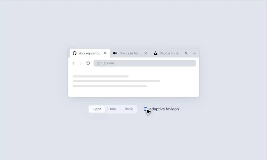 Theme-Aware Favicons